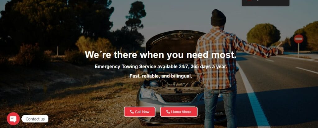 landing web bilingue para negocios latinos