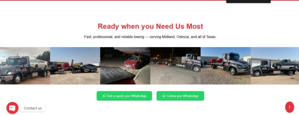 landing web bilingue para negocios latinos