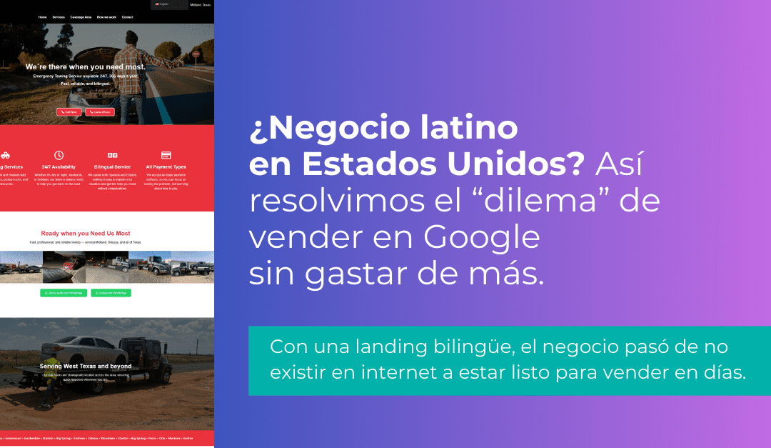 Landing page bilingüe: la mejor estrategia de los negocios latinos en Estados Unidos para vender en Google