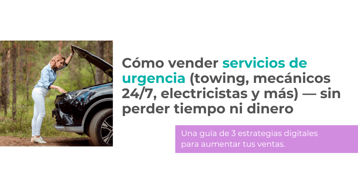 Cómo vender servicios de urgencia